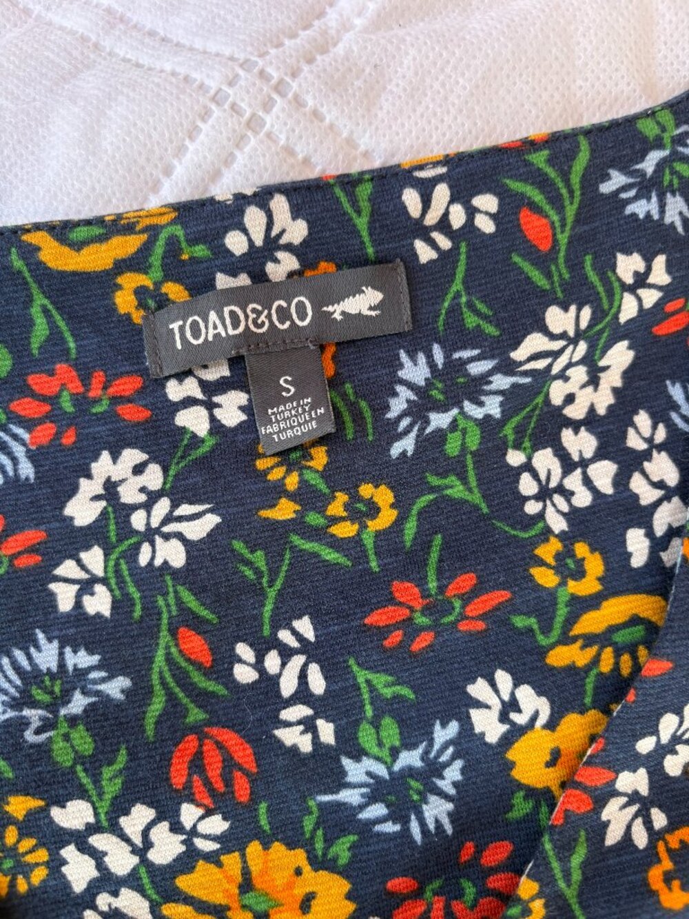 Toad&Co  Multi-Colored Floral Rosemarie Dress - S - - Picture 3 of 4